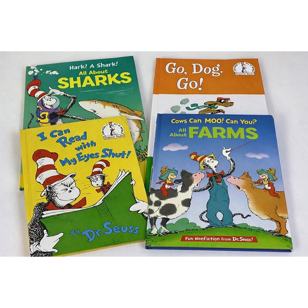 Dr Seuss & P.D. Eastman Beginner‎ Books Lot of 4 Hardcover I Can Read